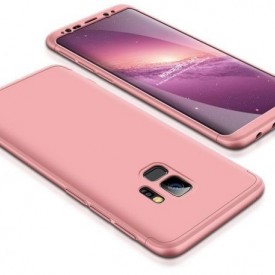 Husa Samsung Galaxy S9, FullBody Elegance Luxury Rose-Gold, acoperire completa 360 grade cu folie de protectie gratis