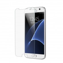 Pachet husa Elegance Luxury slim pentru Samsung Galaxy S7 TPU 0.3mm Transparenta cu folie de sticla gratis