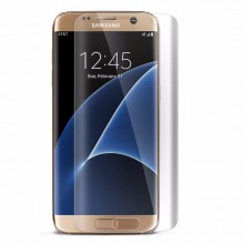Pachet husa Elegance Luxury Slim transparenta pentru Samsung Galaxy S7 Edge cu folie de protectie gratis
