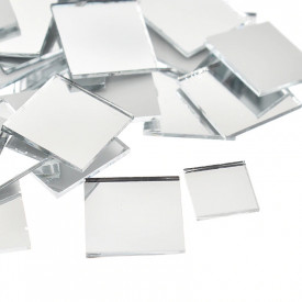 Set Oglinzi Design Patrat - Oglinzi Decorative Acrilice 2/2 Silver 100 buc