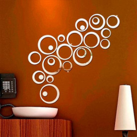 Set Oglinzi Design Modern - Oglinzi Decorative Acrilice Cristal - Diamant - Luxury Home 24 bucati/set