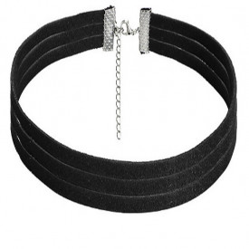 Choker Mystyle Fashion Black MS - Colier elegant pentru gat - Black Delux