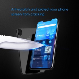 Folie de sticla 5D Apple iPhone XS MAX, Privacy Glass Elegance Luxury, folie securizata duritate 9H