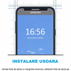 Folie de sticla case friendly Samsung Galaxy J7 2017, Elegance Luxury transparenta