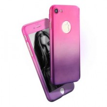 Husa Apple iPhone 6/6S, FullBody Elegance Luxury Degrade, acoperire completa 360 grade cu folie de sticla gratis