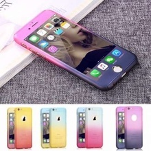 Husa Apple iPhone 6/6S, FullBody Elegance Luxury Degrade, acoperire completa 360 grade cu folie de sticla gratis