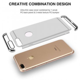 Husa Apple iPhone 6 Plus/6S Plus, Elegance Luxury 3in1 Silver