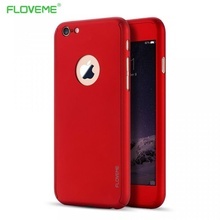 Husa Apple iPhone 6 Plus/6S Plus, FullBody Elegance Luxury Red, acoperire completa 360 grade cu folie de sticla gratis