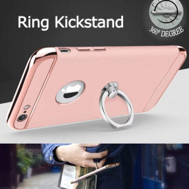 Husa Apple iPhone 8, Elegance Luxury 3in1 Ring Rose-Gold