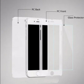 Husa Apple iPhone 8, FullBody Elegance Luxury Silver