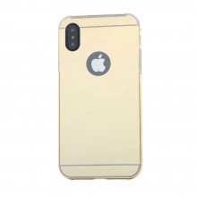Husa Apple iPhone X, Elegance Luxury tip oglinda Auriu