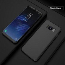 Husa Samsung Galaxy Note 8, FullBody Elegance Luxury Negru, acoperire completa 360 grade cu folie de protectie gratis