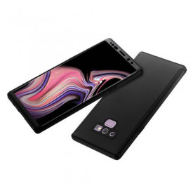 Husa Samsung Galaxy Note 9, FullBody Elegance Luxury Negru, acoperire completa 360 grade cu folie de protectie gratis