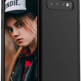 Husa Samsung Galaxy S10 Plus, FullBody Elegance Luxury Negru, acoperire completa 360 grade cu folie de protectie gratis