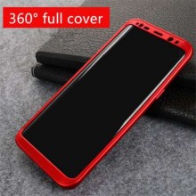 Husa Samsung Galaxy S8 Plus, FullBody Elegance Luxury Red, acoperire completa 360 grade cu folie de protectie gratis
