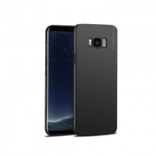Pachet husa Elegance Luxury X-LEVEL Metalic Black pentru Samsung Galaxy S8 cu folie de protectie gratis