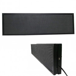 Panou LED exterior programabil și personalizabil, cu afișaj digital și reclamă luminoasă LED. Dimensiuni 70x40 cm, culoare albă. Creșteți-vă vizibilitatea și atrageți mai mulți clienți cu acest panou LED publicitar.