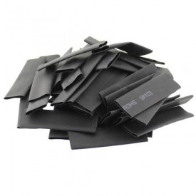 Tub Termocontractabil Varnis 127 buc / set, rezistente la foc, contractie 2 la 1 Negru