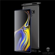 Folie Alien Surface HD, Samsung GALAXY NOTE 9, spate, laterale + Alien Fiber Cadou
