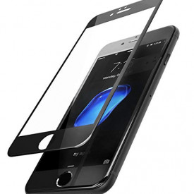 Folie de sticla Apple iPhone 6/6S, Elegance Luxury margini colorate Black