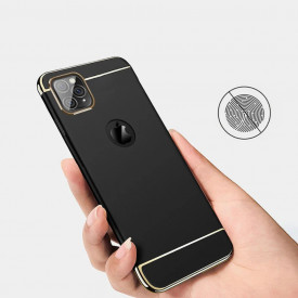 Husa Apple iPhone 11 PRO, Elegance Luxury 3in1 Black