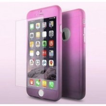 Husa Apple iPhone 6/6S, FullBody Elegance Luxury Degrade, acoperire completa 360 grade cu folie de sticla gratis