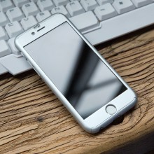 Husa Apple iPhone 6/6S, FullBody Elegance Luxury iPaky Silver , acoperire completa 360 grade cu folie de sticla gratis