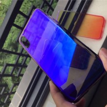 Husa Apple iPhone 8 Plus, Gradient Color Cameleon Albastru-Galben