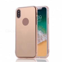 Husa Apple iPhone X, Elegance Luxury tip oglinda Rose-Gold