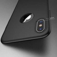 Husa Apple iPhone X, FullBody Elegance Luxury iPaky Black , acoperire completa 360 grade cu folie de sticla gratis