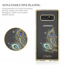 Husa Kingxbar pentru Samsung Galaxy Note 8 design Cristale Swarovski - Gold