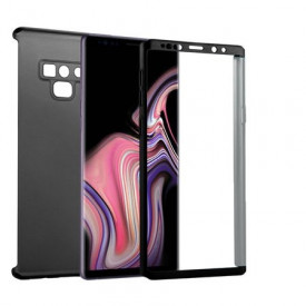 Husa Samsung Galaxy Note 9, FullBody Elegance Luxury Negru, acoperire completa 360 grade cu folie de protectie gratis