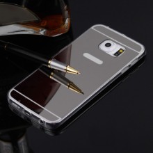 Husa Samsung Galaxy S6 Edge, Elegance Luxury tip oglinda Silver