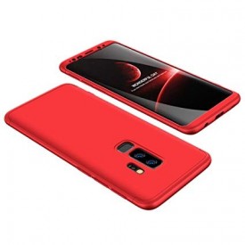 Husa Samsung Galaxy S9 Plus, FullBody Elegance Luxury Rosu, acoperire completa 360 grade cu folie de protectie gratis