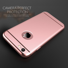 Pachet husa Elegance Luxury 3in1 Rose-Gold pentru Apple iPhone 7 Plus cu folie de sticla gratis