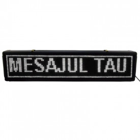 Panou Led de Exterior Programabil/Reclama Luminoasa 100x40 FATA DUBLA ALB