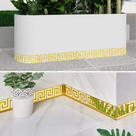 Set Oglinzi Design Versace - Oglinzi Decorative Acrilice Gold Plated - Luxury Home 12 bucati/set