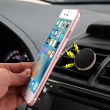 Suport auto magnetic de culoare rose-gold pentru telefoane mobile, prindere la ventilatie
