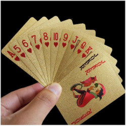 Carti de joc Aurii Casino Poker, aspect Dolar $