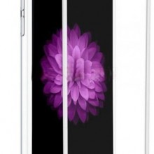 Folie de sticla Apple iPhone 7, Elegance Luxury margini colorate White