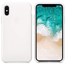Husa Apple iPhone X, silicon slim antisoc Alb