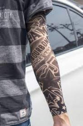Maneca tatuata 3D Print - Imita un tatuaj real 100% - Body art tattoo maneca V6