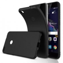 Pachet husa Elegance Luxury Slim Antisoc Black pentru Huawei P8 / P9 Lite 2017 cu folie de protectie gratis