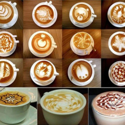 Set pentru decorare cafea sau prajituri, 19 sabloane reutilizabile cu forme diferite