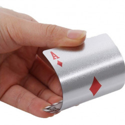 Carti de joc Silver Casino Poker, aspect Euro €