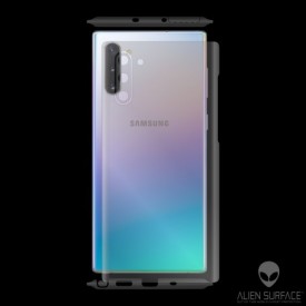 Folie Alien Surface HD, Samsung GALAXY NOTE 10 Plus, spate, laterale + Alien Fiber Cadou