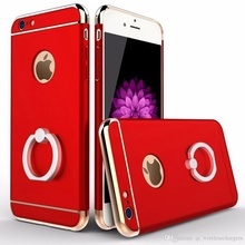 Husa Apple iPhone 6/6S , Elegance Luxury 3in1 Ring Red