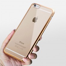Husa Apple iPhone 6/6S, placata Auriu (ELECTROPLATING GOLD)