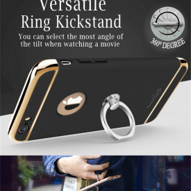 Husa Apple iPhone 6 Plus/6S Plus, Elegance Luxury 3in1 Ring Black
