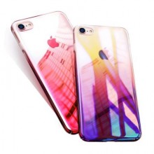 Husa Apple iPhone 8, Gradient Color Cameleon Roz / Pink